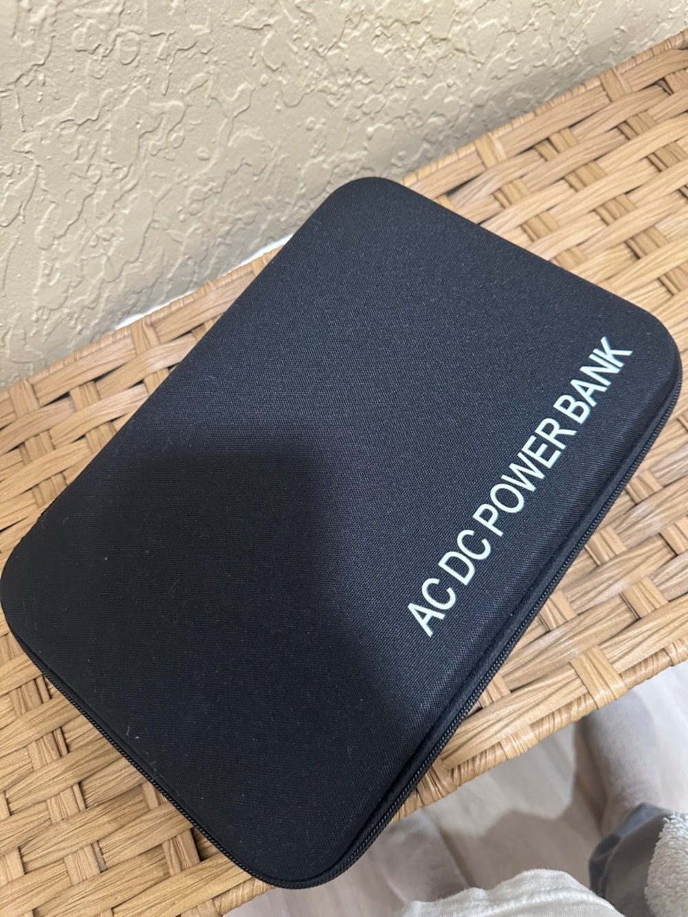 AC DC Power Bank Travel Case - Black